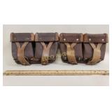 (2) Leather Double Magazine Pouches, x the money