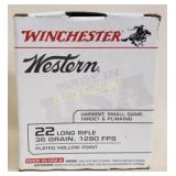 525 Rd Box of Winchester Western .22 LR HP