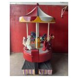 Vintage 1970s Restored Miracle Coin Op. Carousel