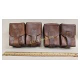 (2) Leather Double Magazine Pouches, x the money