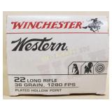 525 Rd Box of Winchester Western  .22 LR HP