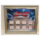 Budweiser Mirror Label Display "In Rhythm W/ M