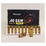 50 Rd Box of Monarch .40 S&W