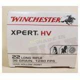 500 Rd Box of Winchester Xpert HV .22 LR HP