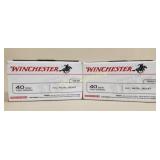 (2)100 Rd Boxes of Winchester .40 S&W, x the money