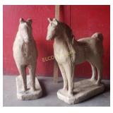 (2) Concrete Horses Statues, x the money