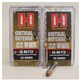 (2) 50 Rd Boxes of Hornady .22 WMR, x the money