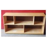 5 Cubby Rolling Storage Shelf 48"L x24-1/4"H x13"W