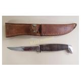 Case XX 1965-69 Stacked Leather Fixed Blade Knife