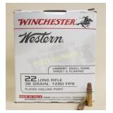 525 Rd Box of Winchester Western .22 LR HP