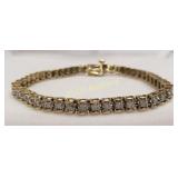 10k Gold Diamond Tennis Bracelet