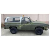 1986 Chevrolet  K-5 Military Blazer 6.2L Diesel,