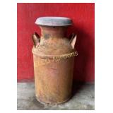 Vintage Metal Milk Can w/ Lid