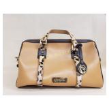 Spartina 449 Butter Leather Barrel Satchel w/