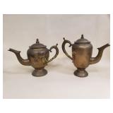 Vintage Brass Coffee Pot & Tea Pot