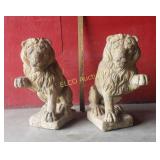 (2) Concrete Lion Statues, x the money