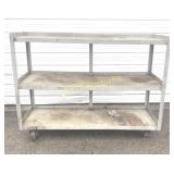 Rolling Aluminum Utility Shelves