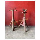 (2) Adjustable Pipe Stands, x the money