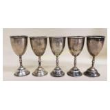 (5) Vintage Sterling Silver Cordials, x the money