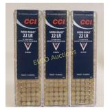 (3)100Rd Boxes of CCI Mini Mag .22 LR, x the money