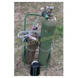 Rolling Torch Cart w/ Bottles, Gauges & Torch