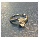 Ring w/CZ stone, Sterling Silver