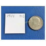 1964 Kennedy Half , 90% Silver