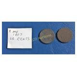 (2) Pre 1807 Large Cents