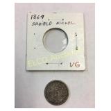 1869 U.S. Shield Nickel