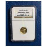 1988 P $5 Gold Eagle PF 69 Ultra Cameo NGC