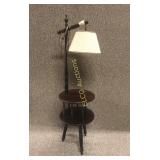 Antique end table lamp