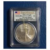 2013 W U.S. Silver Eagle, First Strike, PCGS MS69