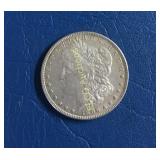 1896 Morgan Silver Dollar, Extremely Fine, 90%