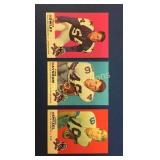 (3) 1969 Topps Football Dallas Cowboys Cards,