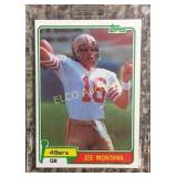 1981 Topps Joe Montana #216 Football Card,