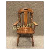 Vintage carved wooden chair