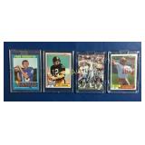 (4) Football Cards, (3) Topps & (1) Pacific,