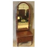 Antique dressing /drawer & mirror