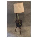 Bucket end table w/lamp