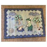 Judy Boisson Home rug Collection, "Bunny Family"