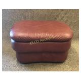 Leather ottoman