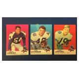 (3) 1969 Topps Football Dallas Cowboys Cards,