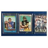 (3) Football Cards, (2) Topps & (1) Pacific,