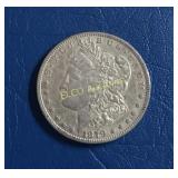 1879 P Morgan Silver Dollar, Extremely Fine, 90%