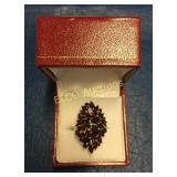 8.68ct. Garnet Estate ring, Sterling Silver