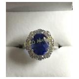 3.88ct. "Lady Diana" Tanzanite ring