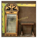 Grecian Nautical Entryway table & beveled mirror,