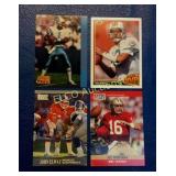 Football card lot, Warren Moon # 101, Classic Pro