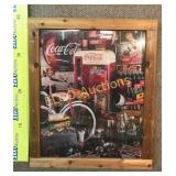 Coca Cola puzzle picture in frame