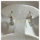 Aquamarine anniversary earrings